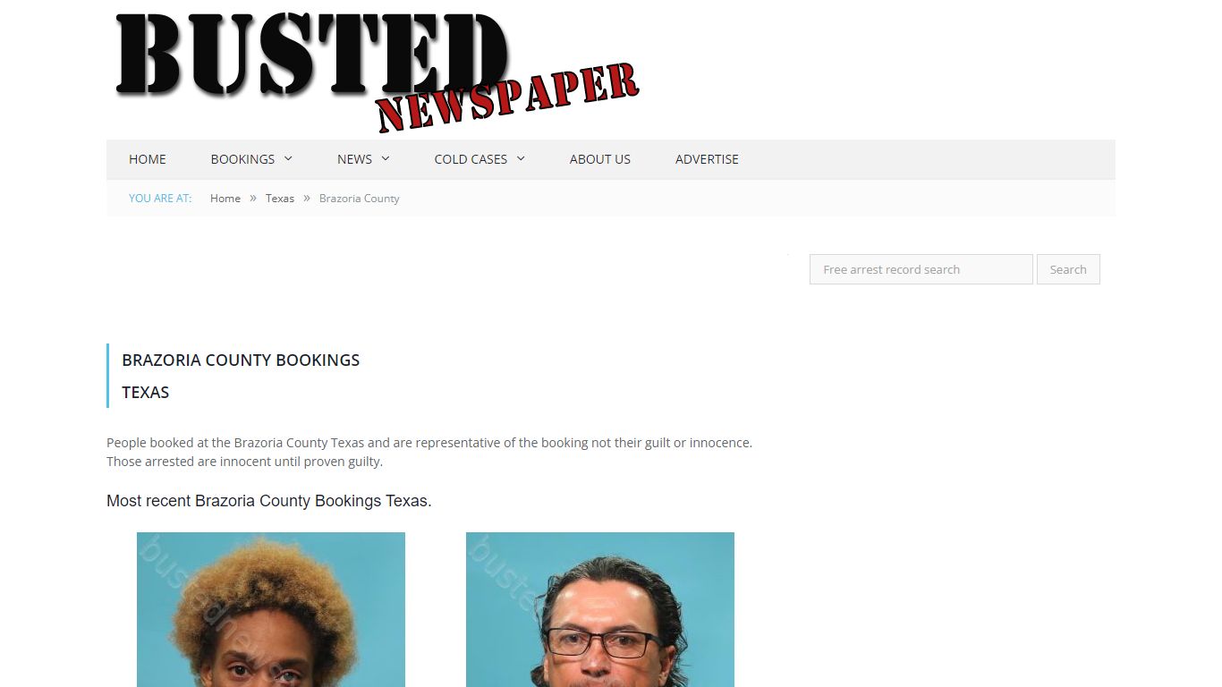 Brazoria County, TX Mugshots - BUSTEDNEWSPAPER.COM